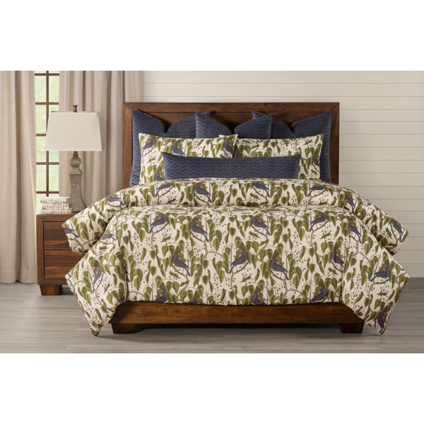Smithsonian Bluebirds Print Duvet Cover & Insert Set | Wayfair